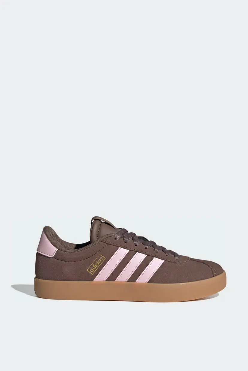 Женские коричневые замшевые сникерсы VL Court 3.0 adidas IH6516