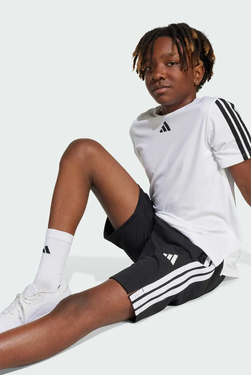 Дитячі чорні шорти Train Essentials 3-Stripes Kids 4