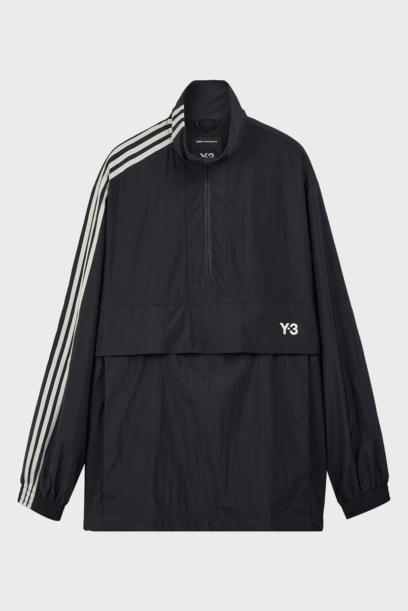 Чоловічий чорний анорак Y-3 3-Stripes Nylon Shell 1/2 Zip 5