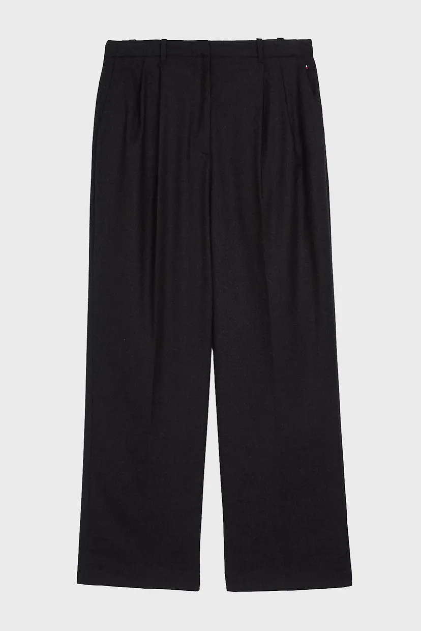 Жіночі чорні вовняні брюки SOFT WOOL MIX RELAXED STR 6