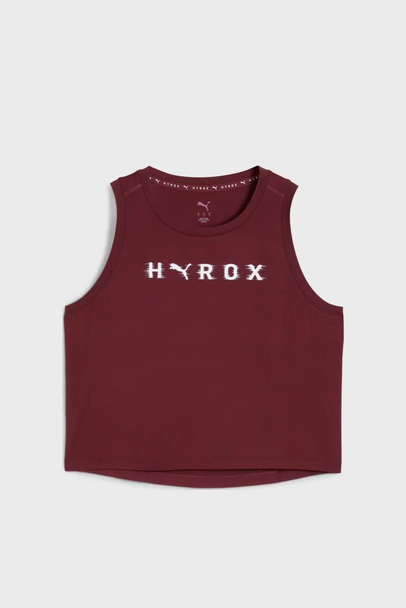 Жіноча бордова майка PUMA x HYROX CLOUDSPUN ThermoAdapt Crop Tank Women 4