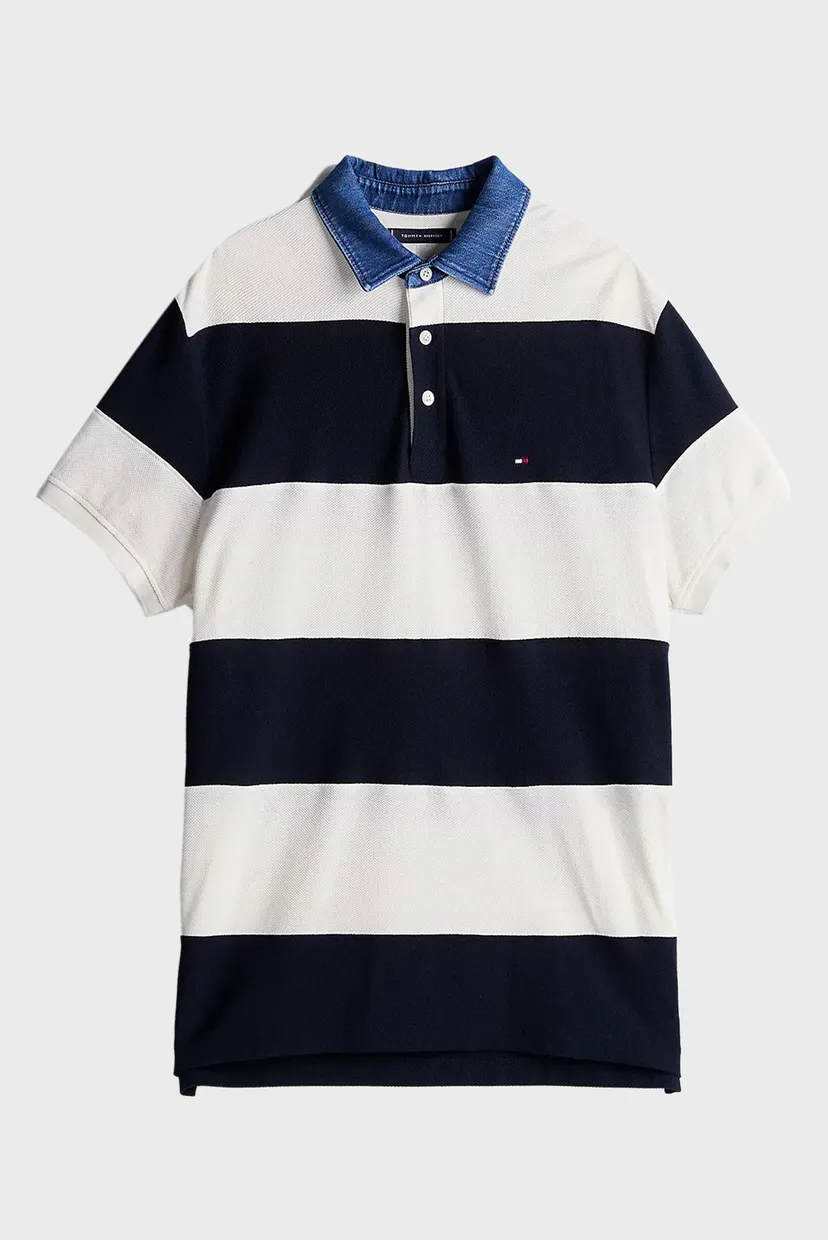 Чоловіче поло у смужку RUGBY STRIPE RELAXED POLO 5