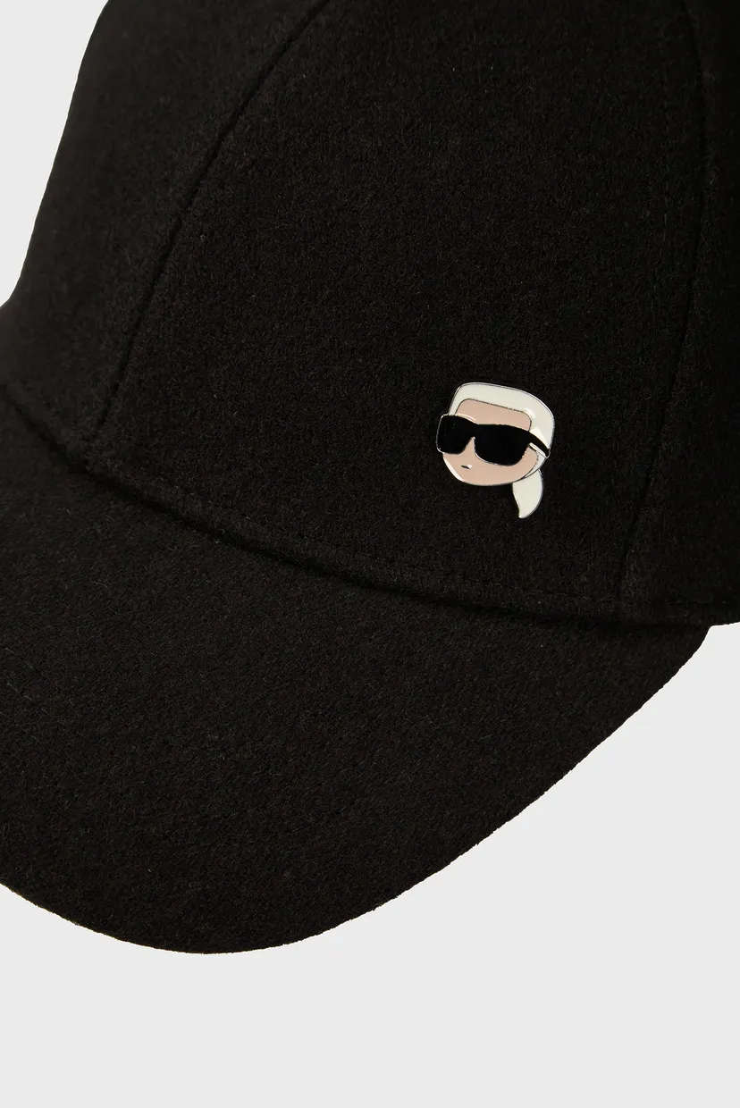 Женская черная шерстяная кепка K IKONIK 2.0 WOOL CAP 4