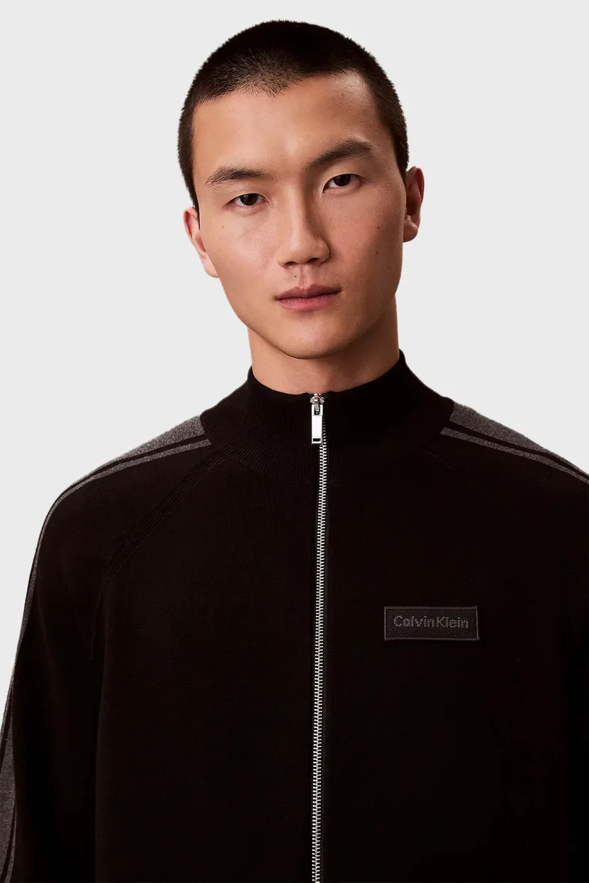 Мужской черный кардиган TECH KNIT TRACK JACKET 5