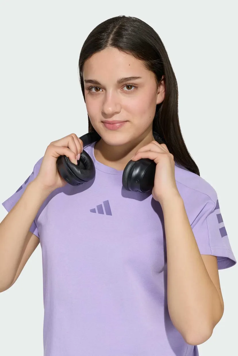 Детская сиреневая футболка Future Icons 3 Stripes 5