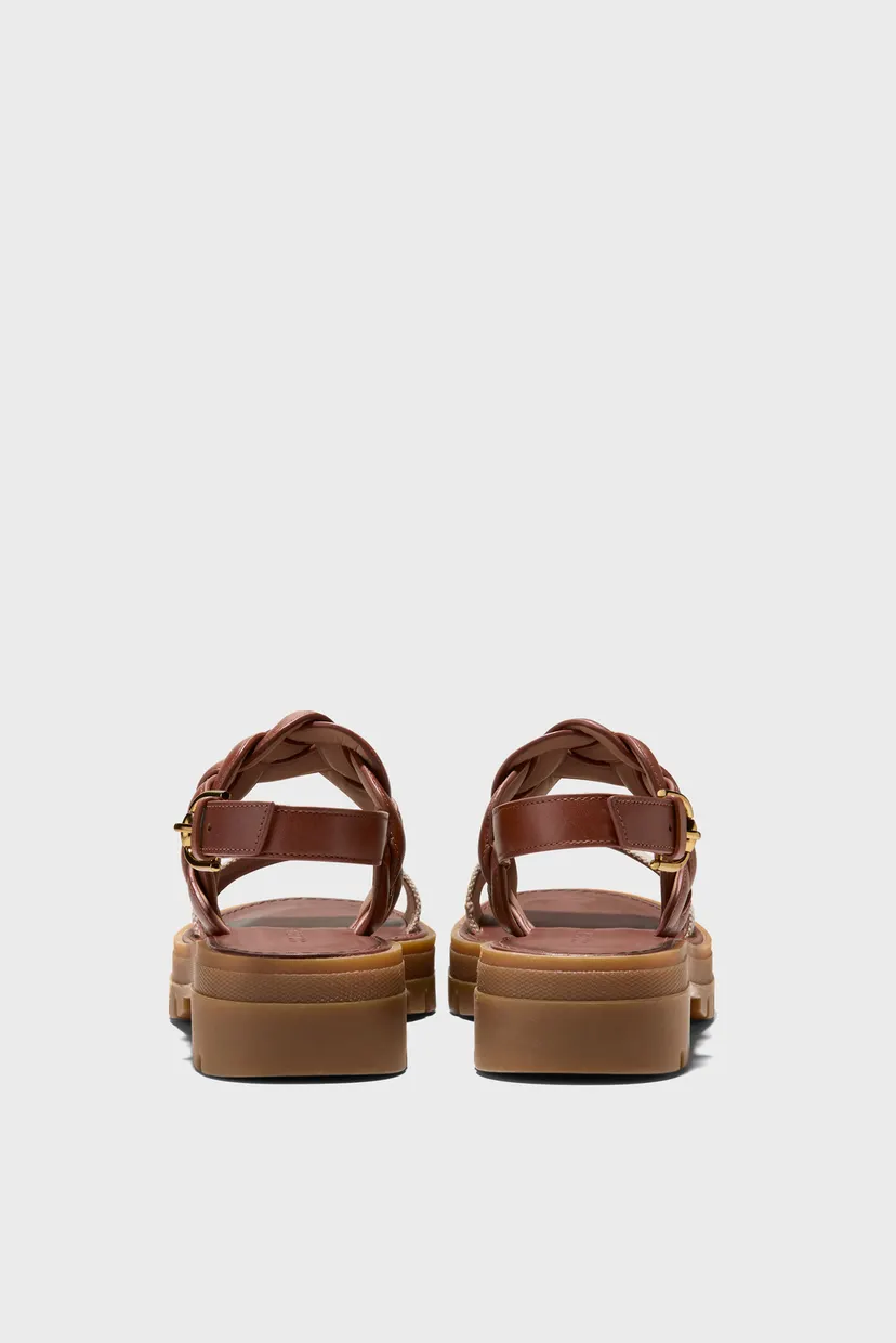 Жіночі коричневі шкіряні сандалі Cressida Lug Sandal 5