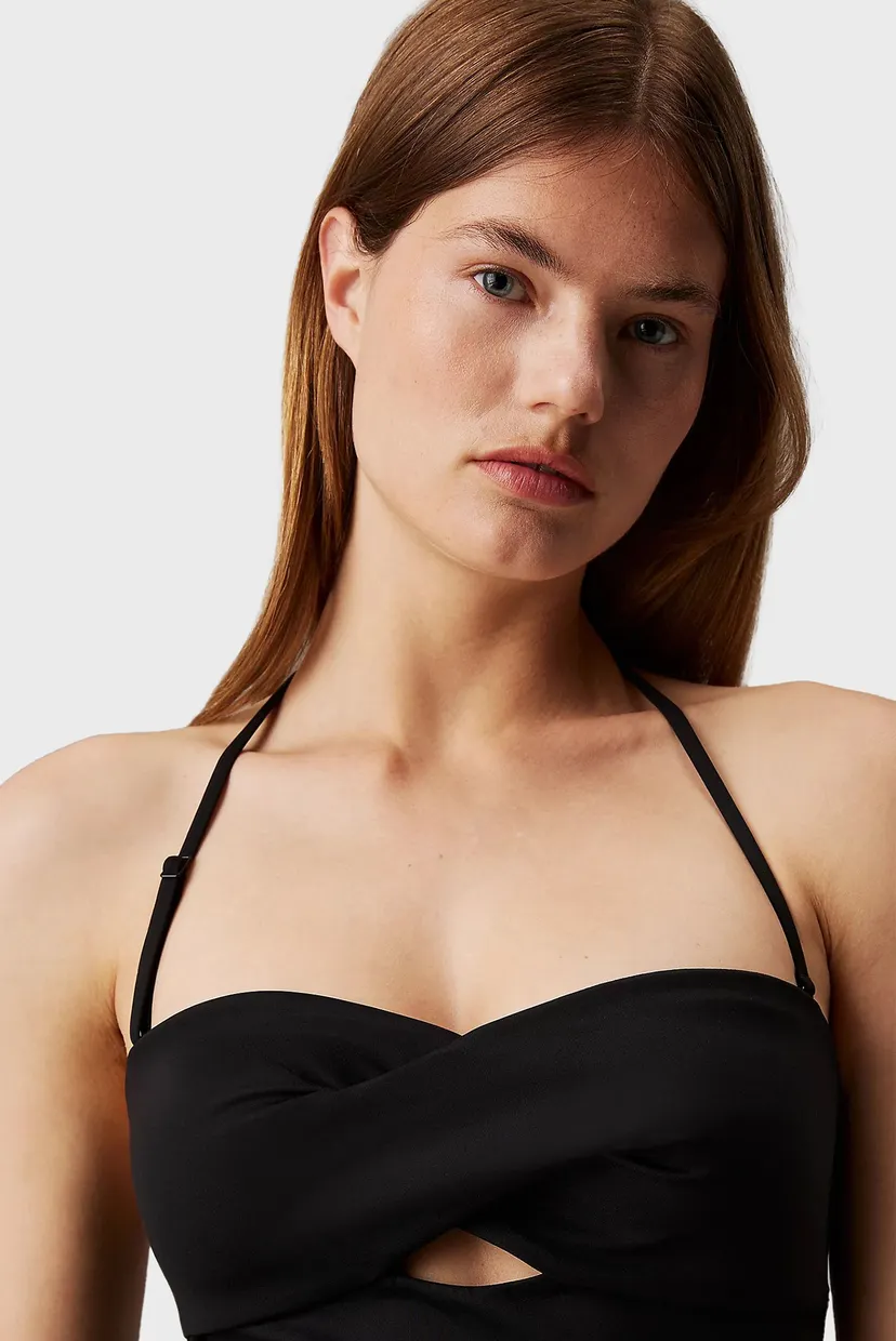 Женский черный купальник BANDEAU ONE PIECE TWIST-RP 4