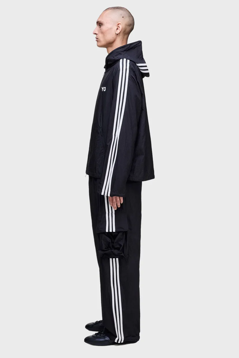 Черные спортивные брюки Y-3 NYLON WIRED 3 STRIPES (унисекс) 4