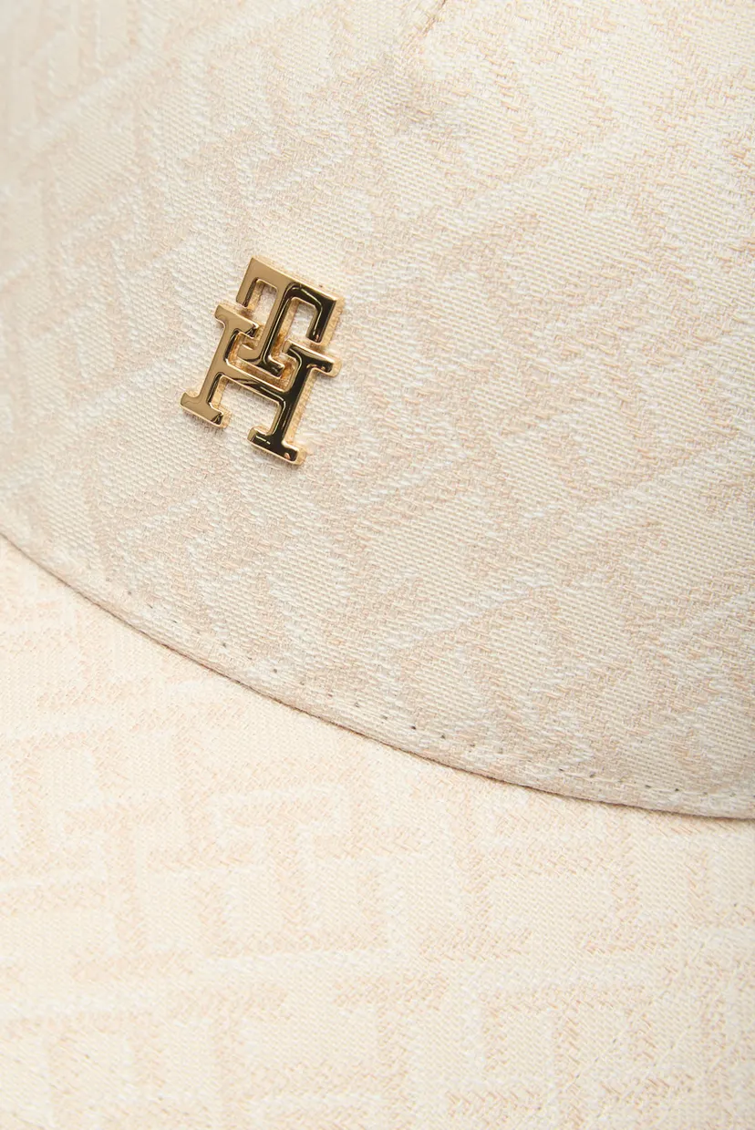 Женская белая кепка с узором MONOGRAM JACQ 4