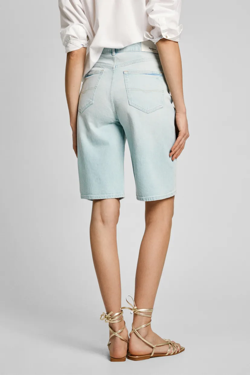 Женские голубые джинсовые шорты BERMUDA  SHORT UHW BREEZE 3