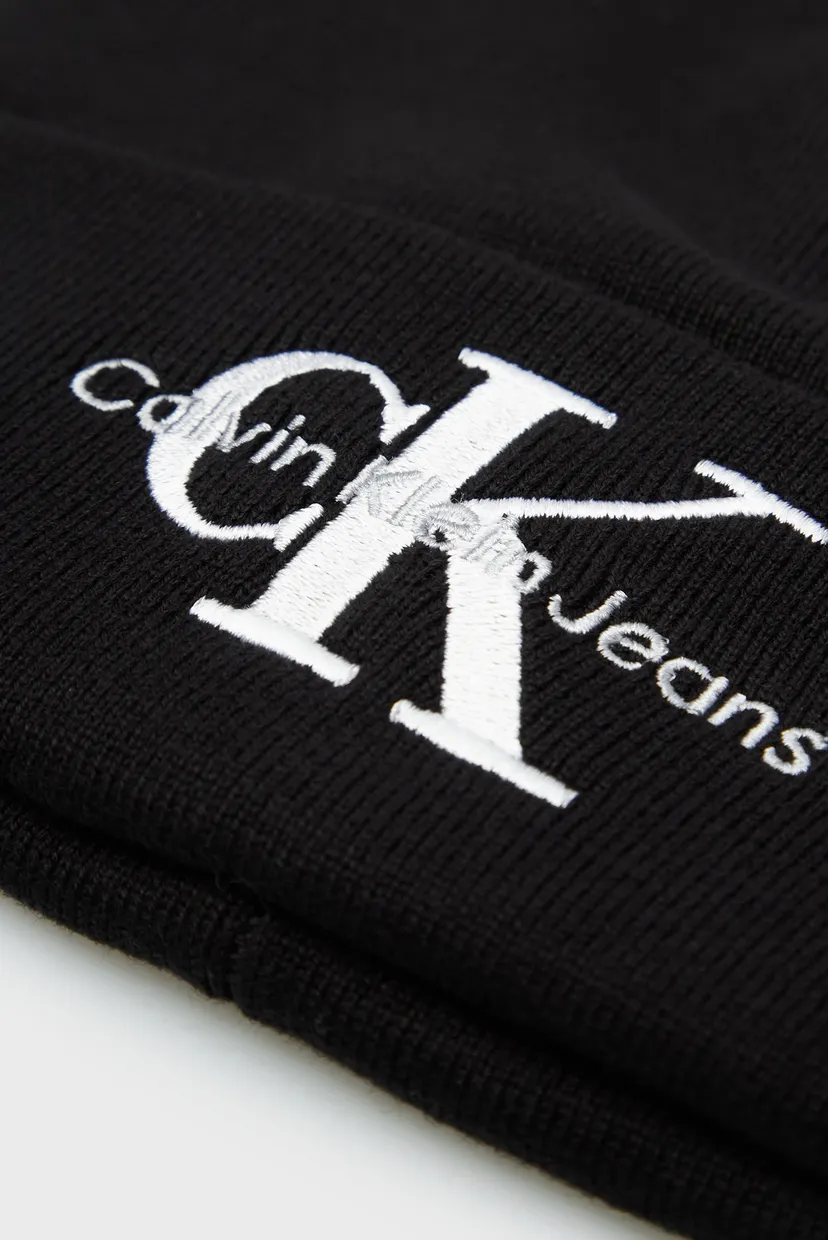Чоловіча чорна шапка MONOGRAM BEANIE 4