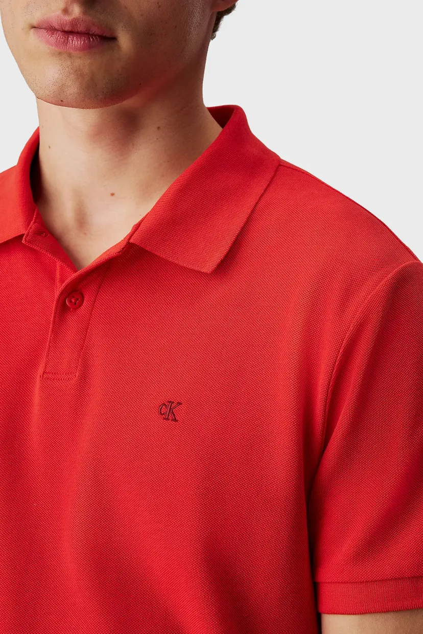 Чоловіче червоне поло SS MONOGRAM PIQUE 4