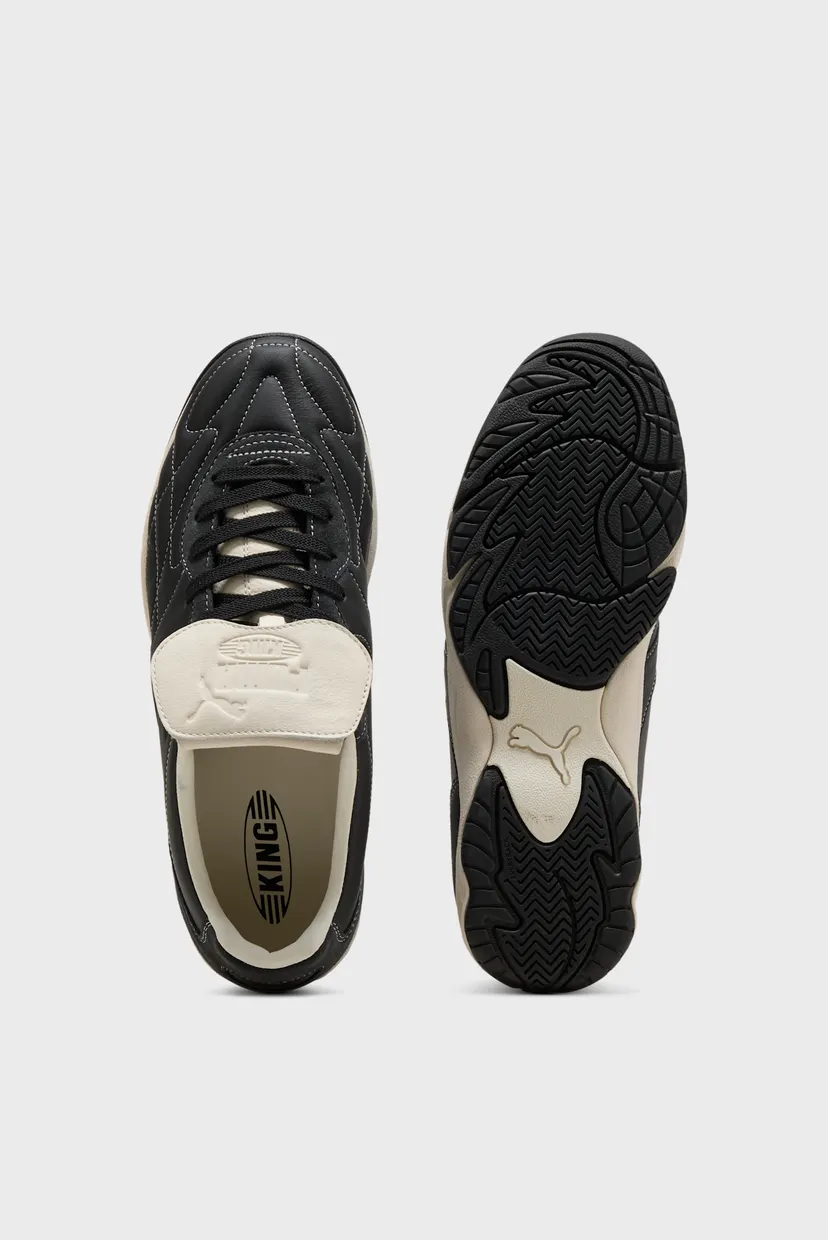 Чорні шкіряні кросівки KING Indoor Icons Sneakers Unisex 4