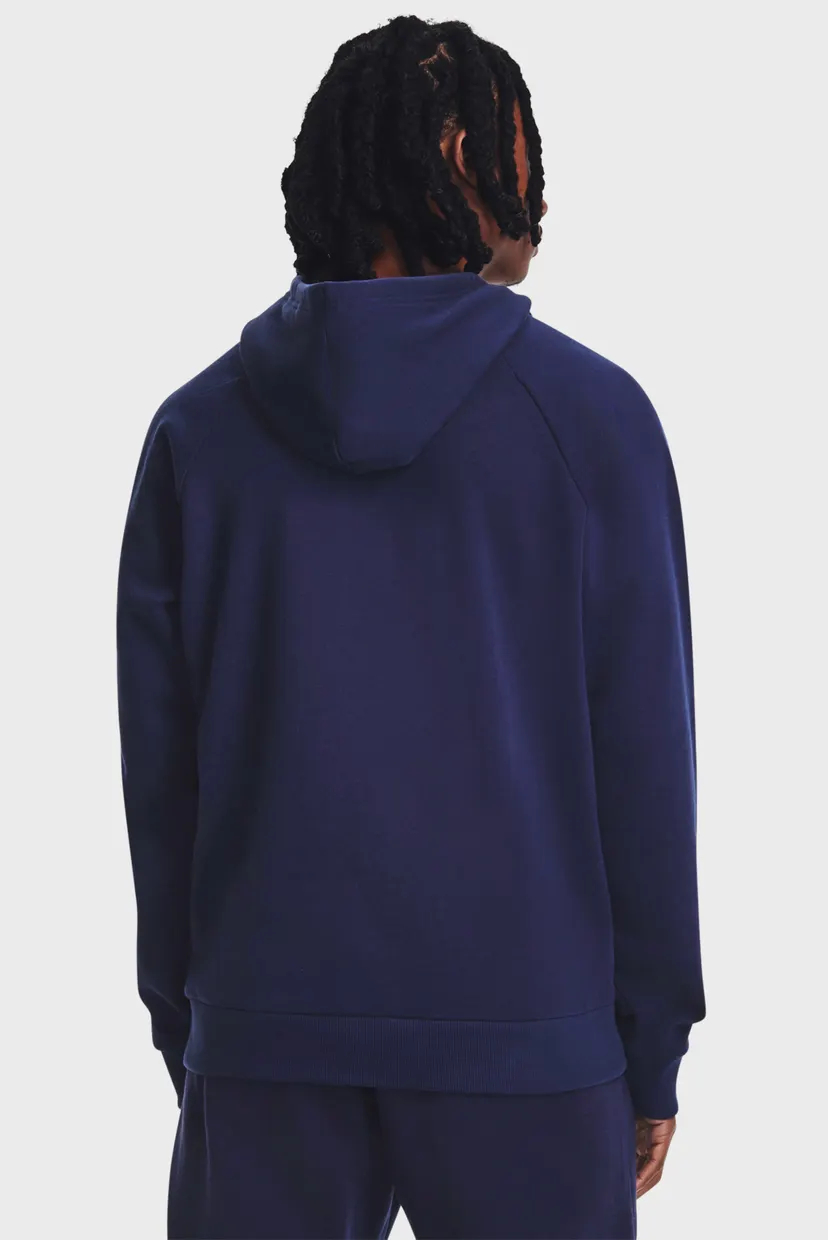 Чоловіче темно-синє худі UA Rival Fleece Hoodie 3