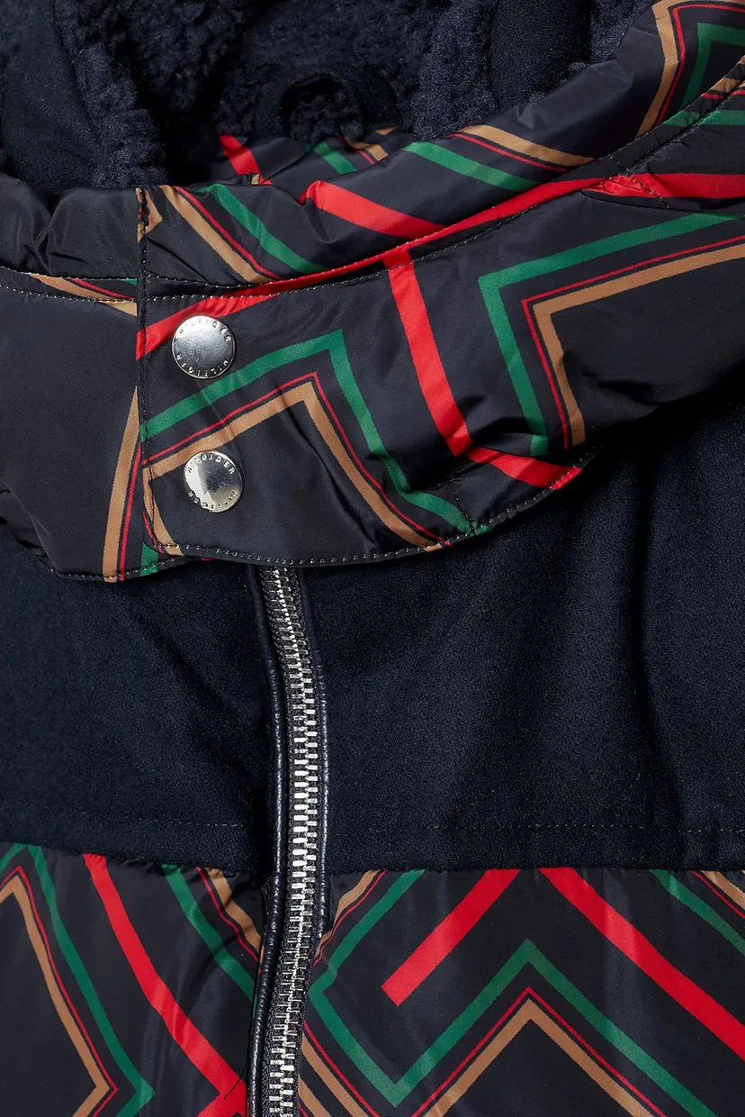 Темно-синяя куртка с узором Tommy x Pendleton (унисекс) 8