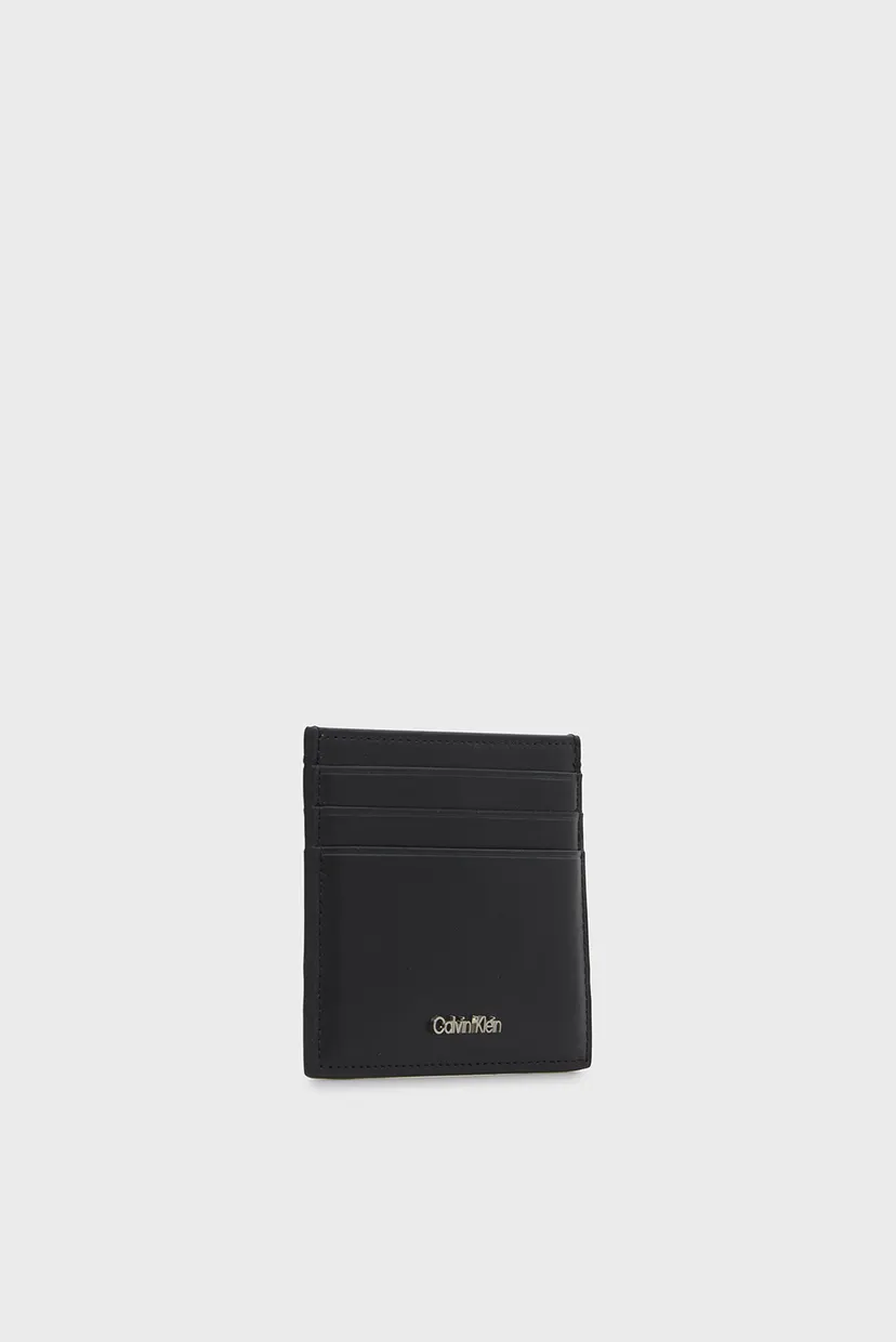 Чоловічий чорний шкіряний картхолдер RAISED CARDHOLDER 3