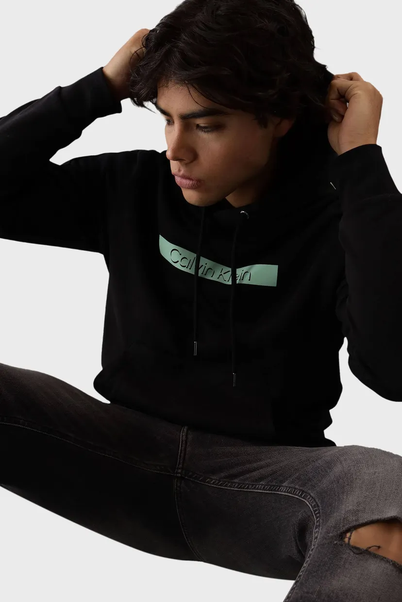 Чоловіче чорне худі CUT OUT SHADOW LOGO HOODIE 3