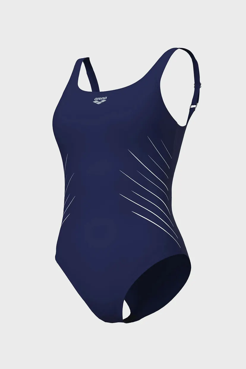 Жіночий темно-синій купальник ISA SWIMSUIT SQUARED BACK 4
