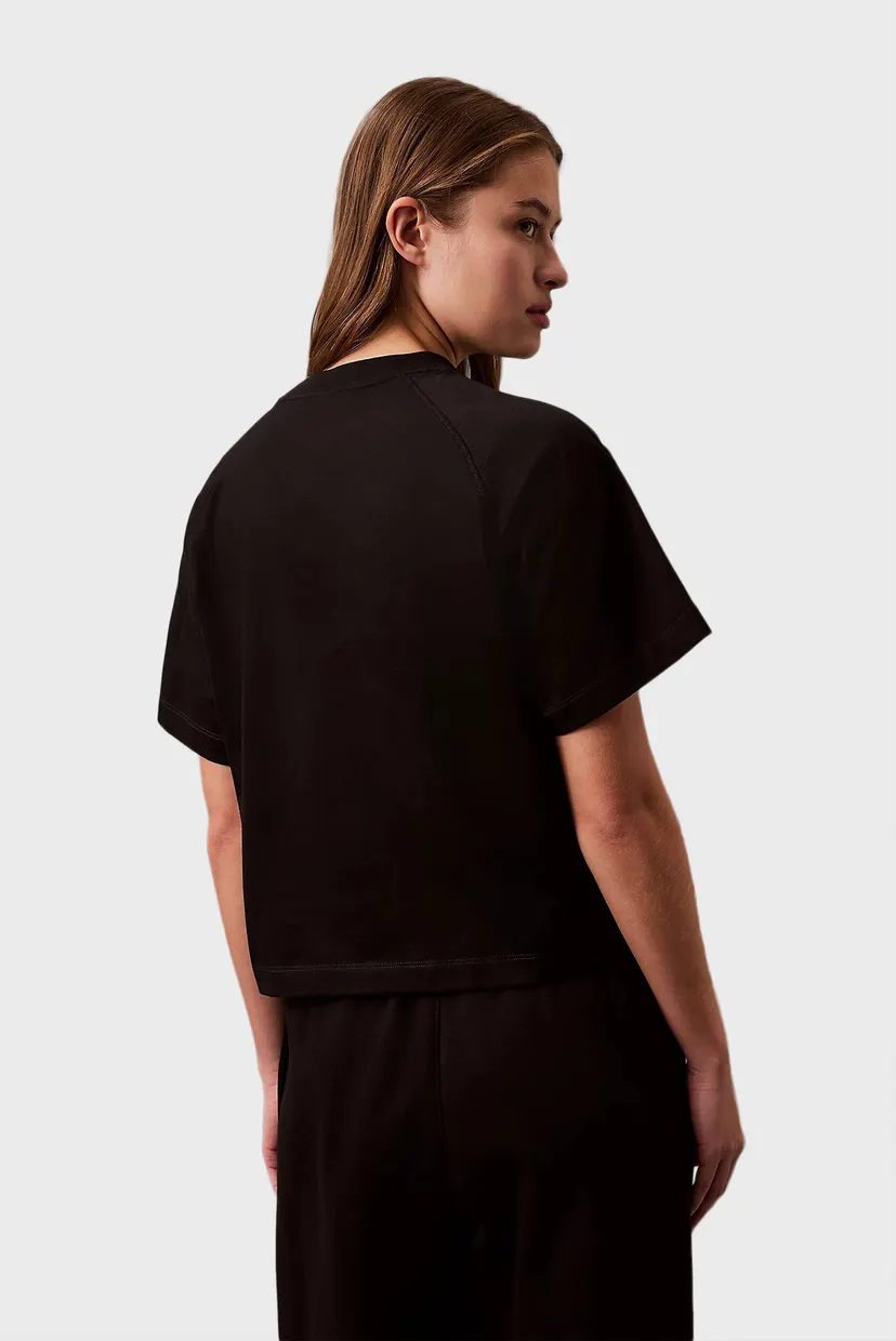 Жіноча чорна футболка SS CROPPED TEE 3