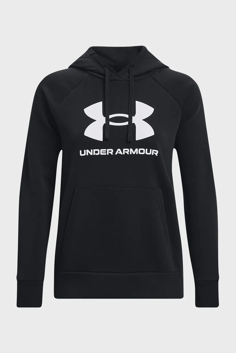 Жіноче чорне худі UA Rival Fleece Big Logo Hdy 5