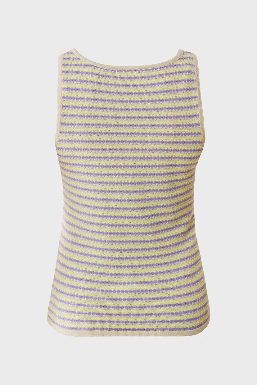 Жіноча майка з візерунком Stripe lurex knit top 6