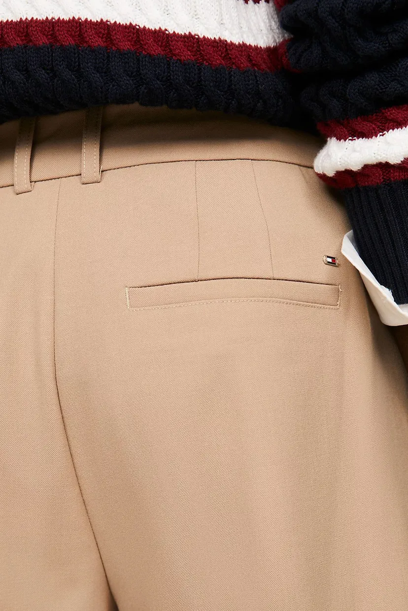 Женские бежевые брюки TAPERED WO BLEND PANT 4