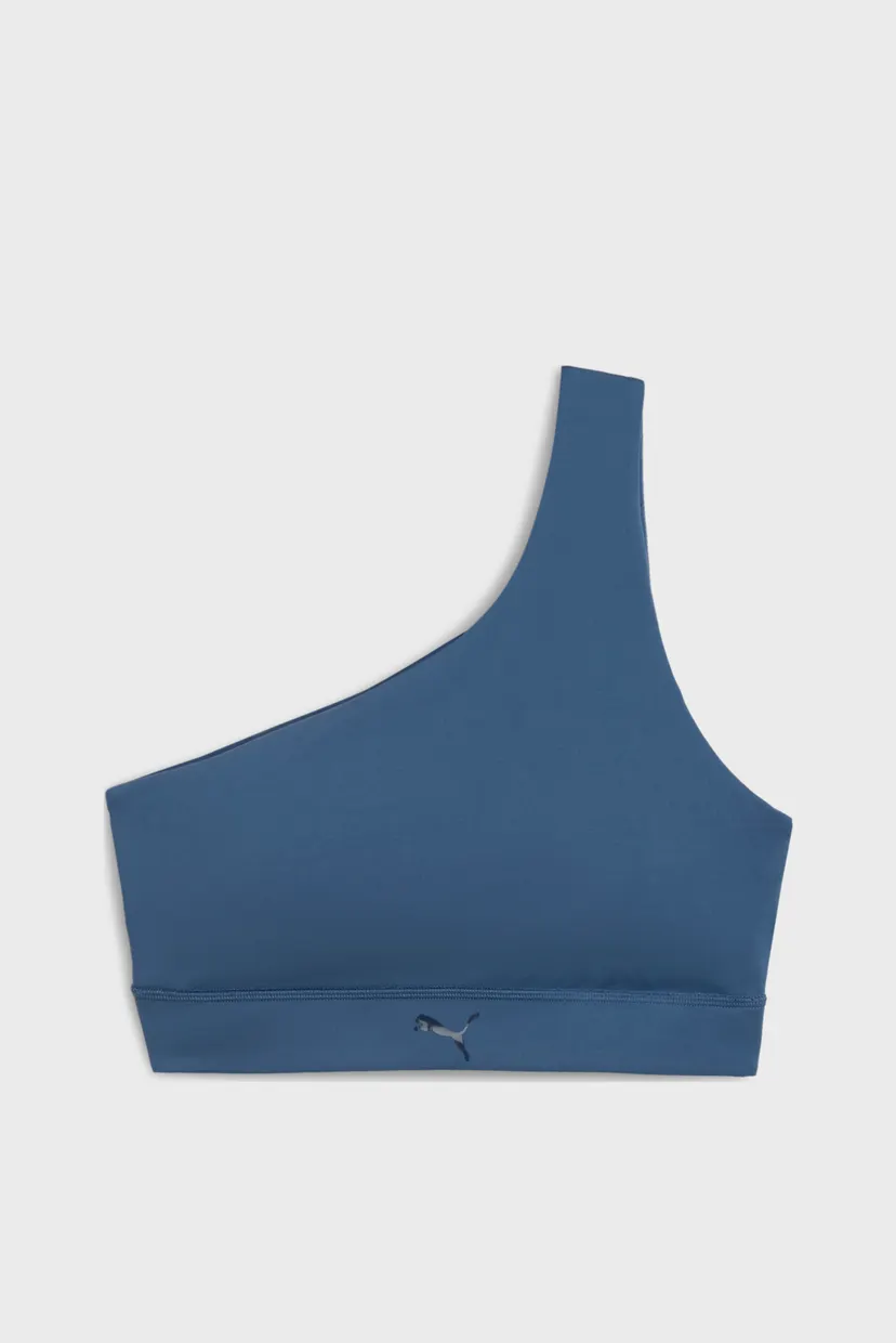 Женский синий топ PUMA SHAPE Asymmetrical Bra Women 4
