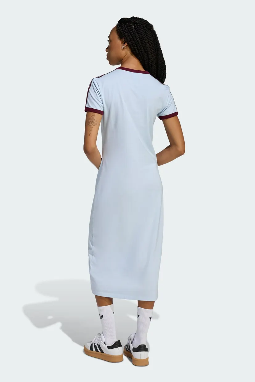 Жіноча блакитна сукня Slim 3-Stripes 3