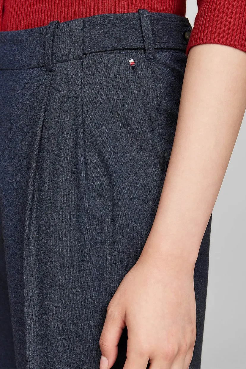 Жіночі темно-сині брюки  FLANNEL RELAXED STRAIGHT 4