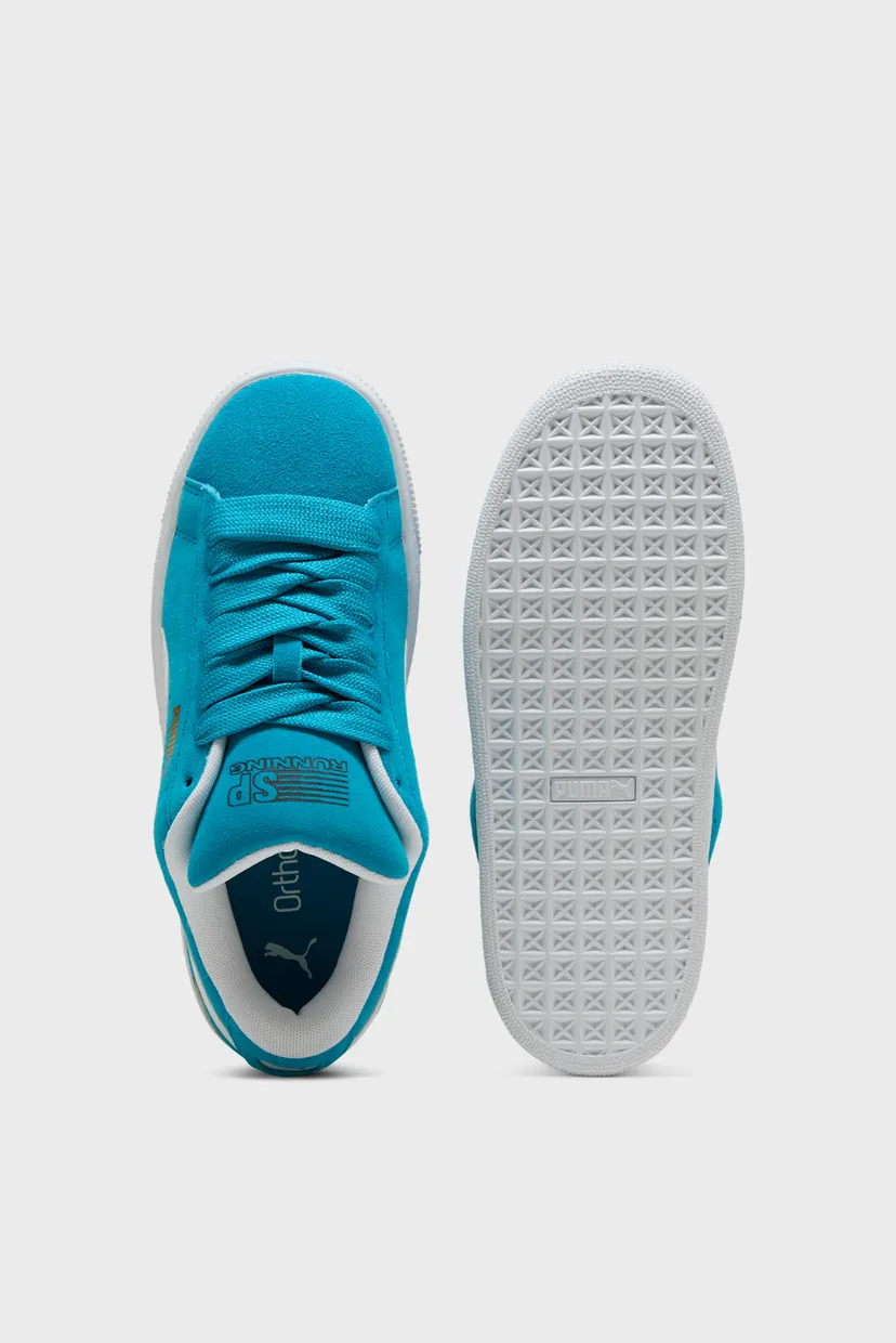 Детские голубые замшевые сникерсы Super PUMA Suede XL Sneakers Youth 4