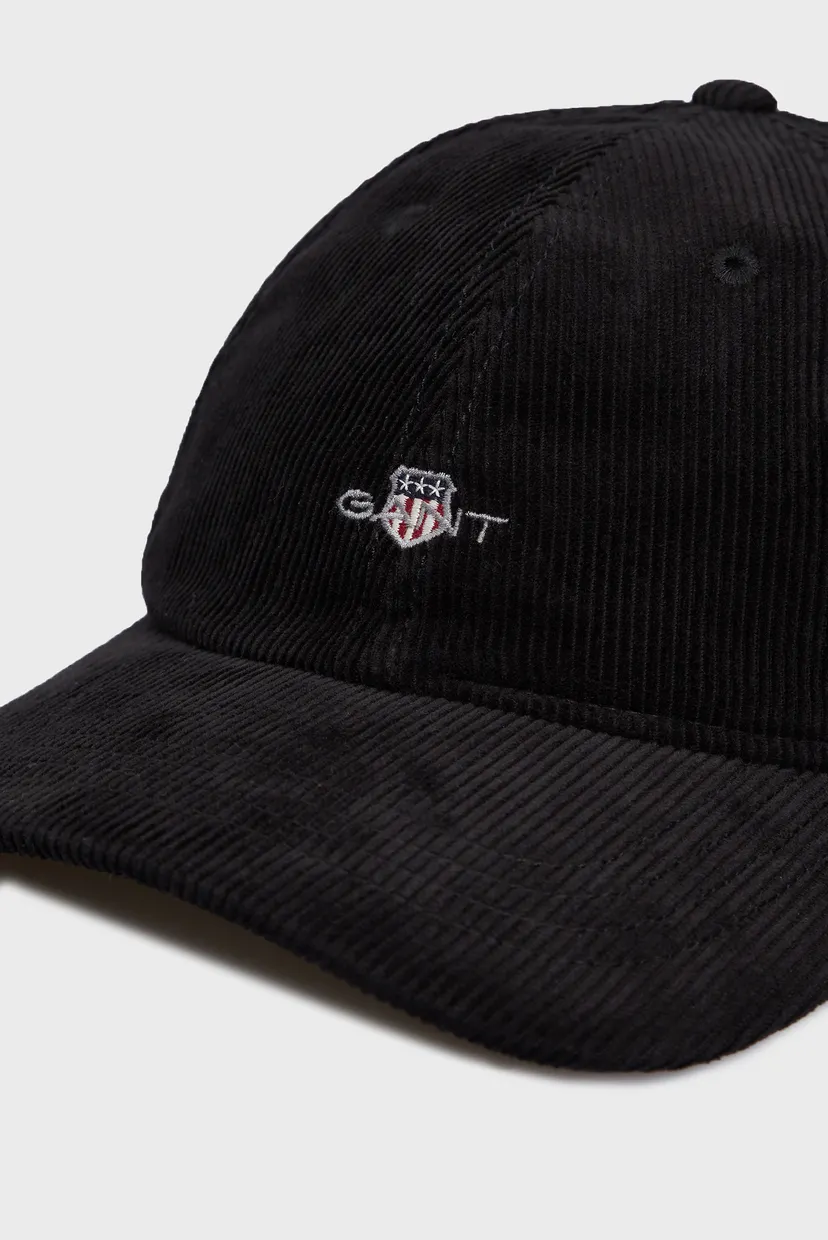 Чоловіча чорна вельветова кепка SHIELD CORD CAP 3