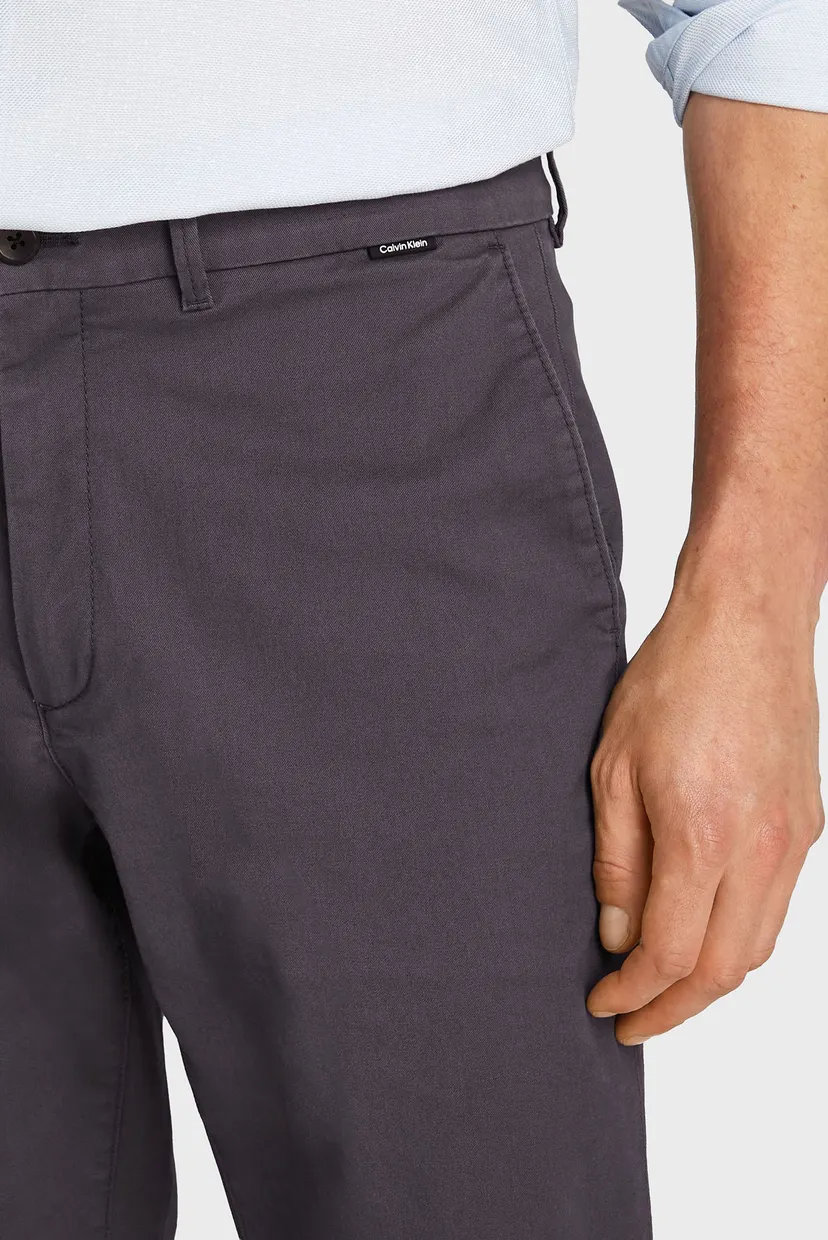 Мужские серые чиносы MODERN TWILL SLIM CHINO 4