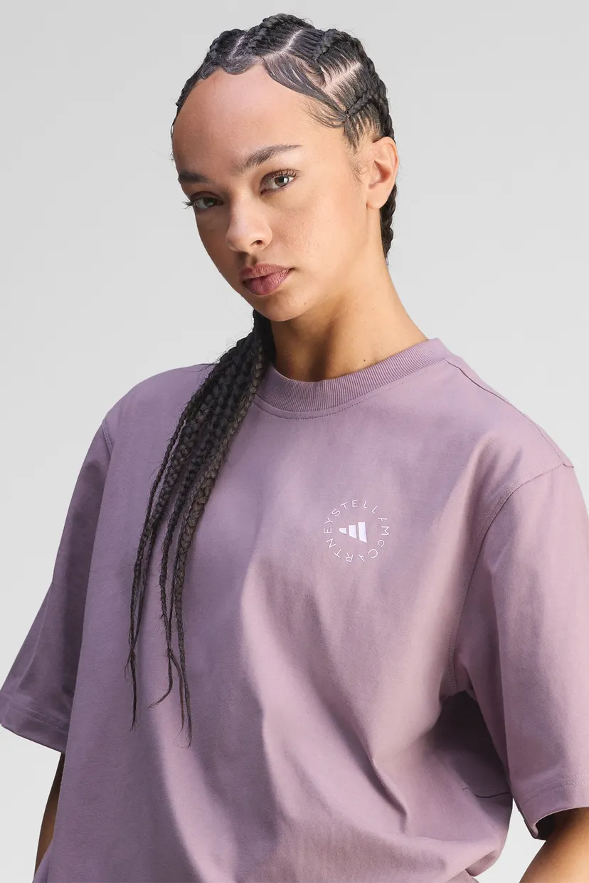 Жіноча фіолетова футболка adidas by Stella McCartney Loose 4