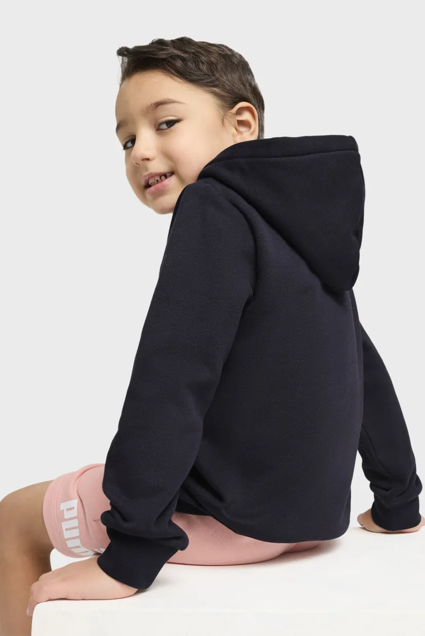Детское темно-синее худи ESS No. 1 Logo Fleece Hoodie Kids 3