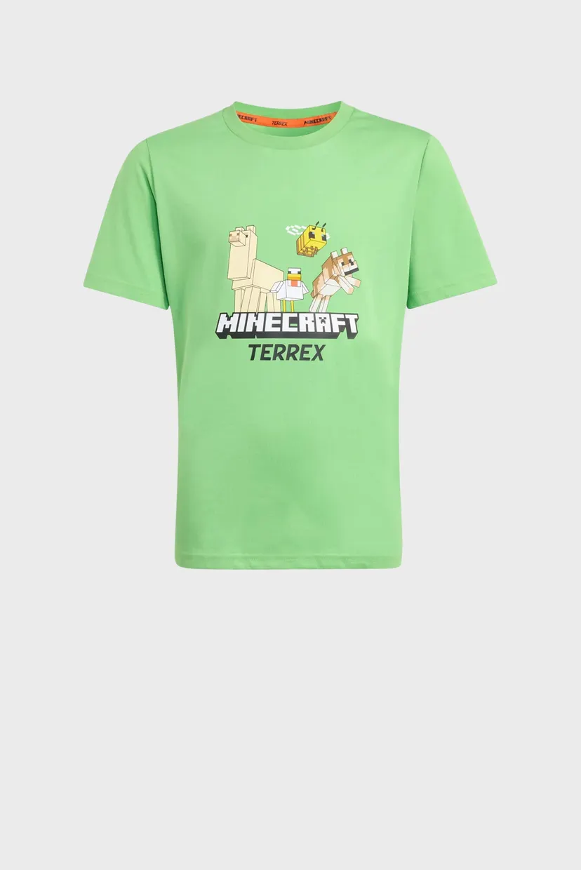 Детская зеленая футболка Adidas Minecraft Terrex 8