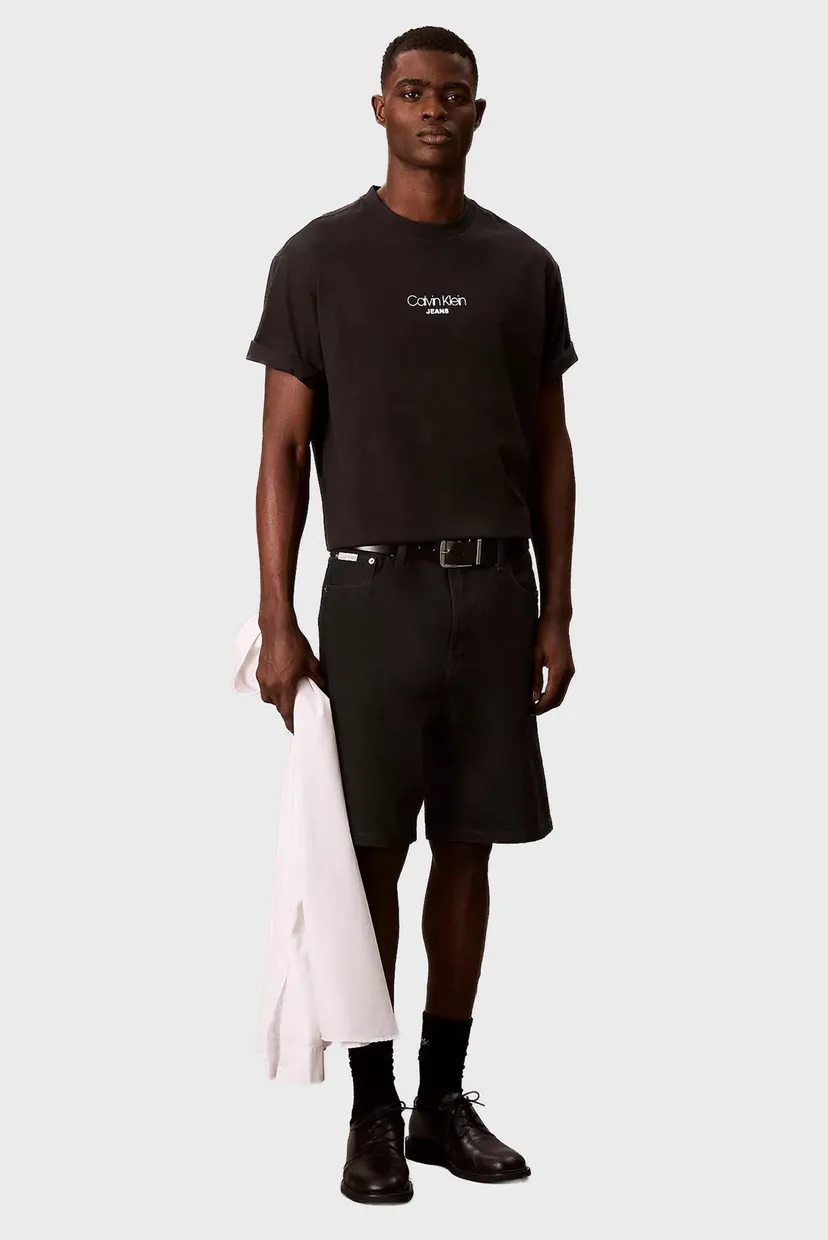 Мужская черная футболка SS 16S RLXD FIT CKJ GRAPHIC 4