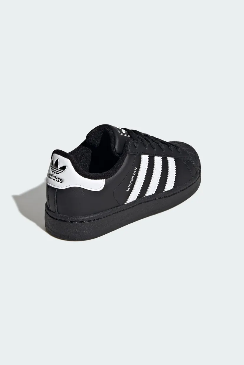 Дитячі чорні снікерси Superstar II Kids 5