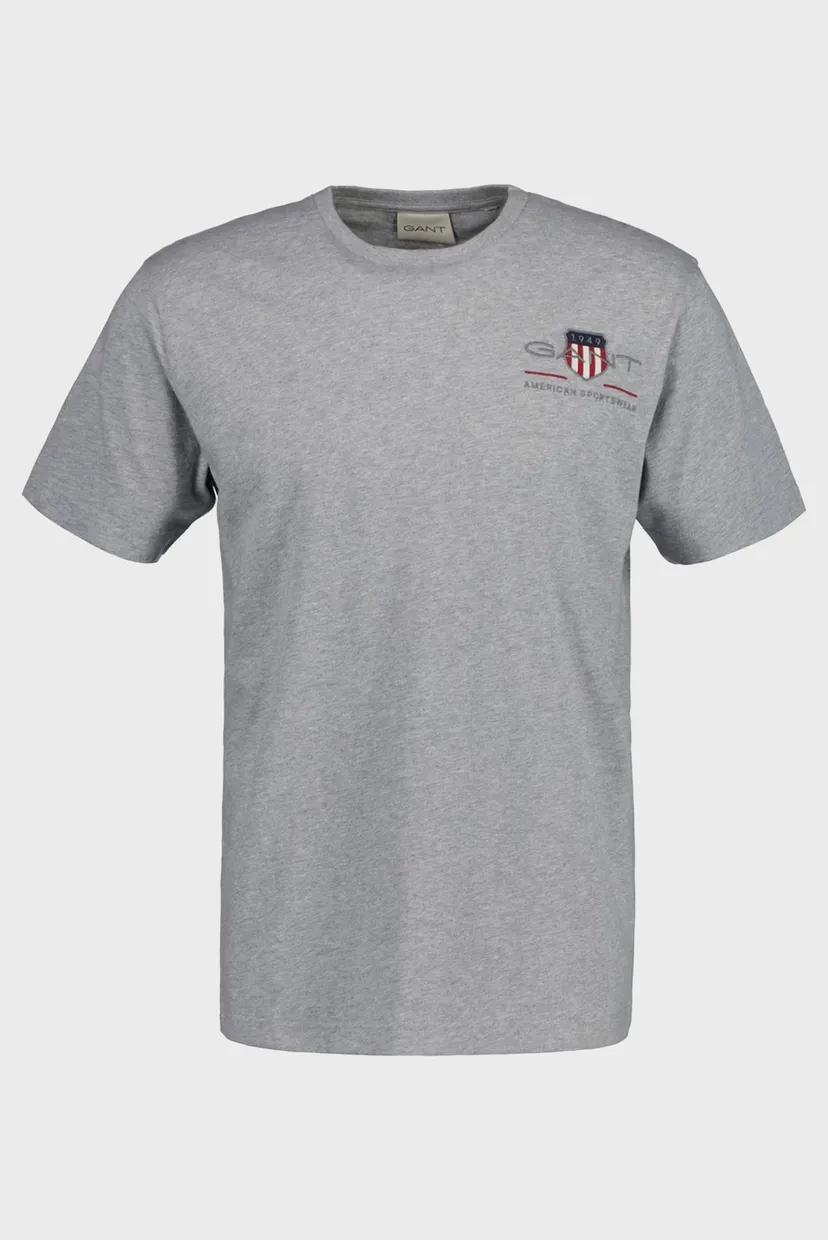 Чоловіча сіра футболка REG ARCHIVE SHIELD EMB SS T-SHIRT 5
