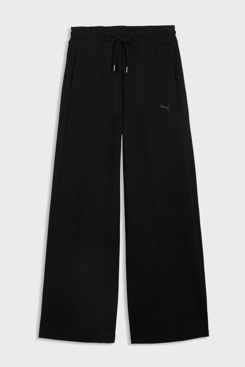 Женские черные спортивные брюки PUMA Class Relaxed Wide Leg Pants Women 4