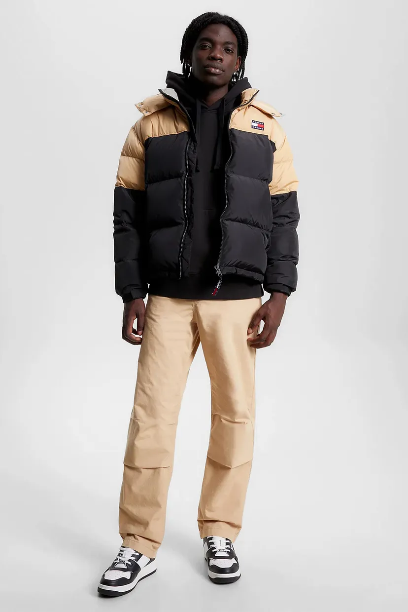 Чоловіча чорна куртка TJM ALASKA COLORBLOCK PUFFER Tommy Jeans ...
