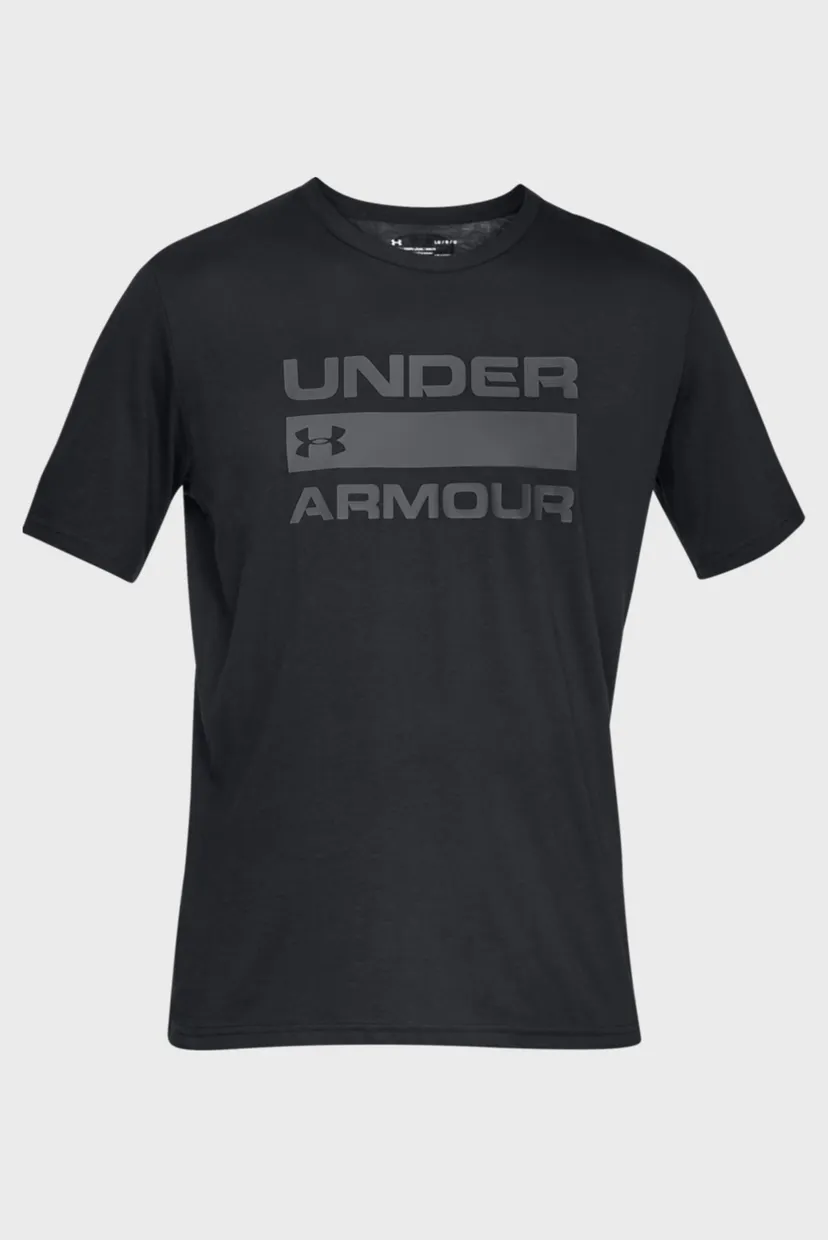 Чоловіча чорна футболка UA TEAM ISSUE WORDMARK SS 5