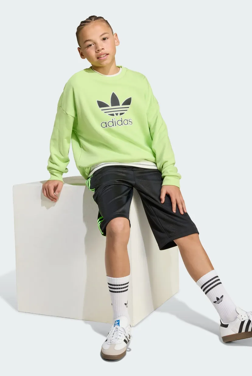 Детский зеленый свитшот Trefoil Crew Kids 3
