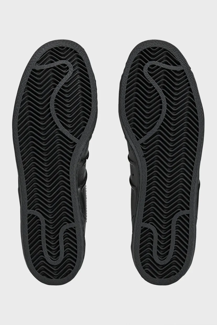 Чорні шкіряні снікерси Y-3 Superstar 3