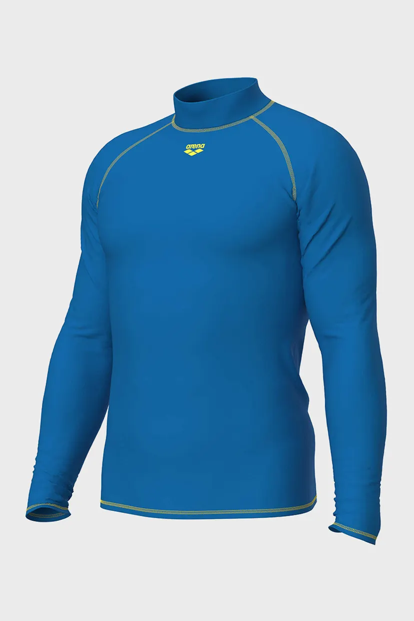 Мужской голубой лонгслив RASH VEST L/S GRAPHIC 9