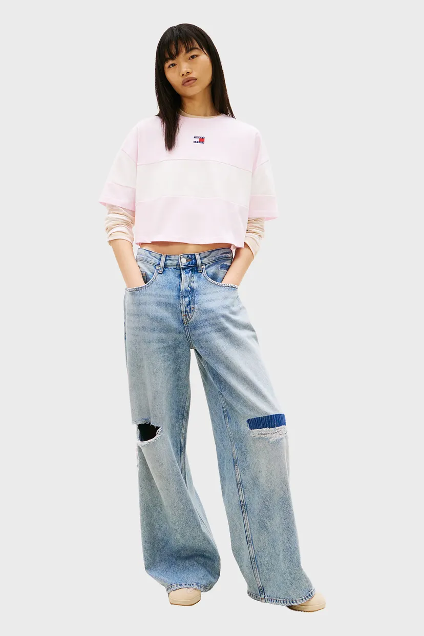 Жіноча рожева футболка TJW CBLK BADGE TEE 3