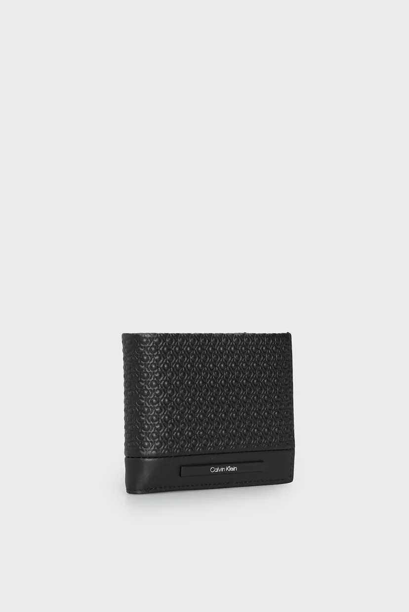 Мужской черный кожаный кошелек MODERN BAR BIFOLD 6CC W/BILL 3