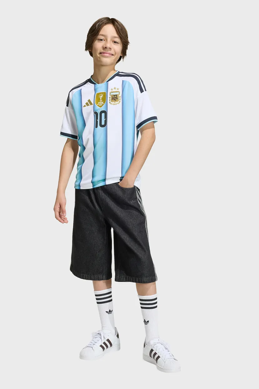 Дитяча біла футболка  у смужку Argentina 26 Home Replica Messi Kids 3
