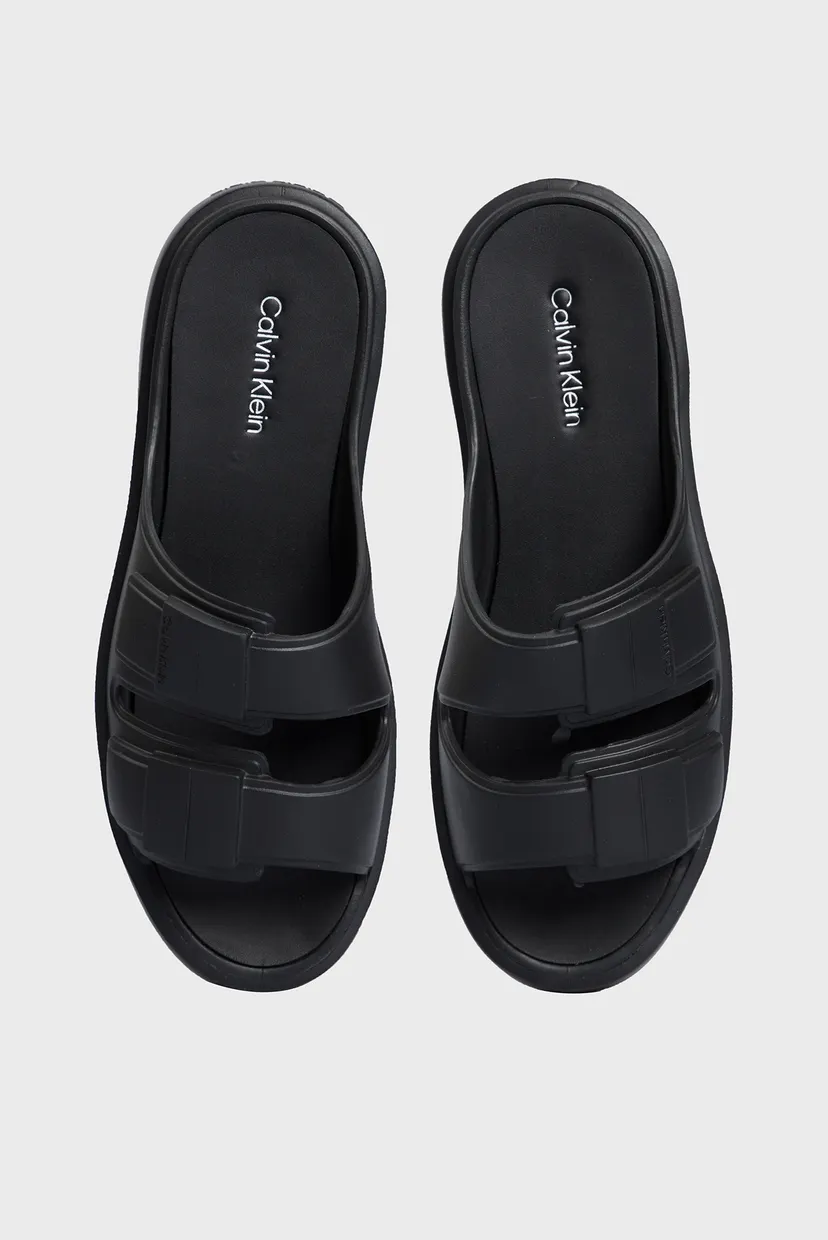 Мужские черные слайдеры DOUBLE STRAP SLIPPER 4