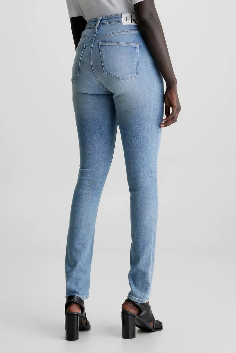 Женские голубые джинсы HIGH RISE SKINNY 3