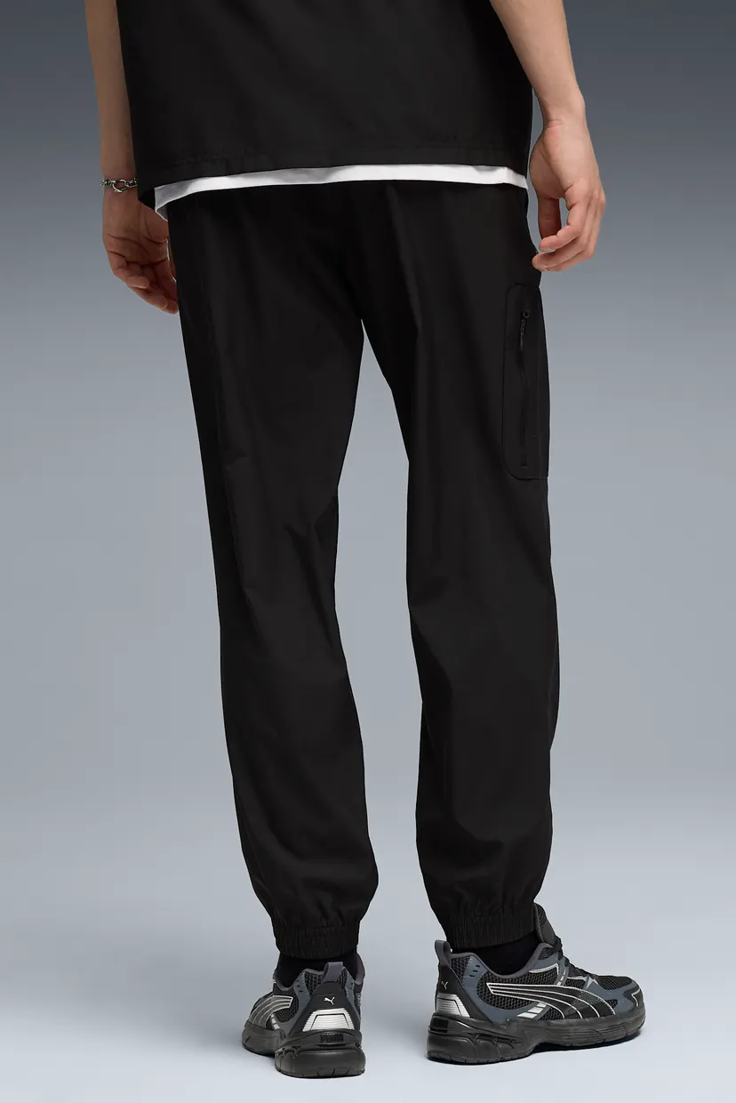 Мужские черные спортивные брюки PUMATECH Woven Cargo Pants Men 3